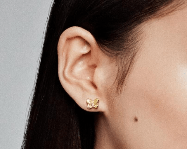 Boucles d'oreilles papillons 