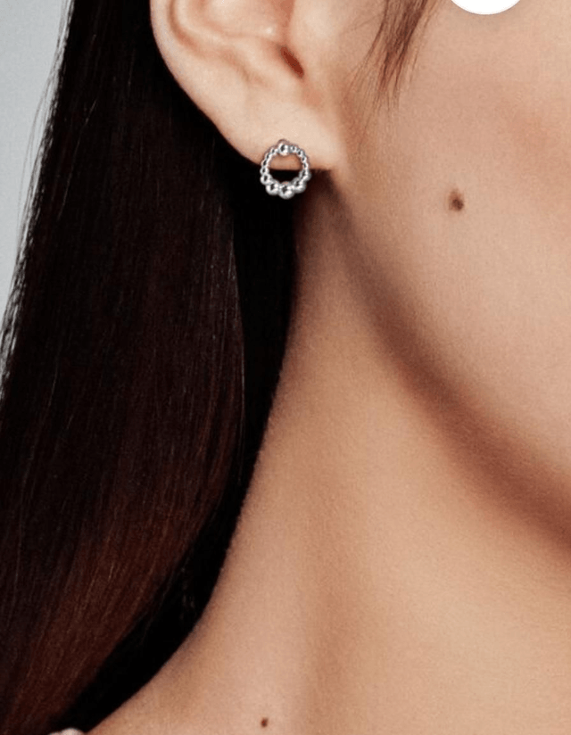 Clous d'Oreilles Cercles Perlés