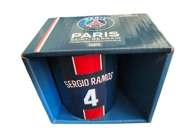 PSG Mug  collector Sergio Ramos bleu