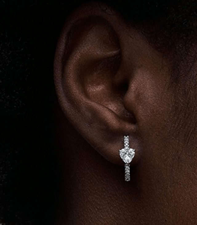 Créoles Cœur Scintillant
Argent 925/1000e
