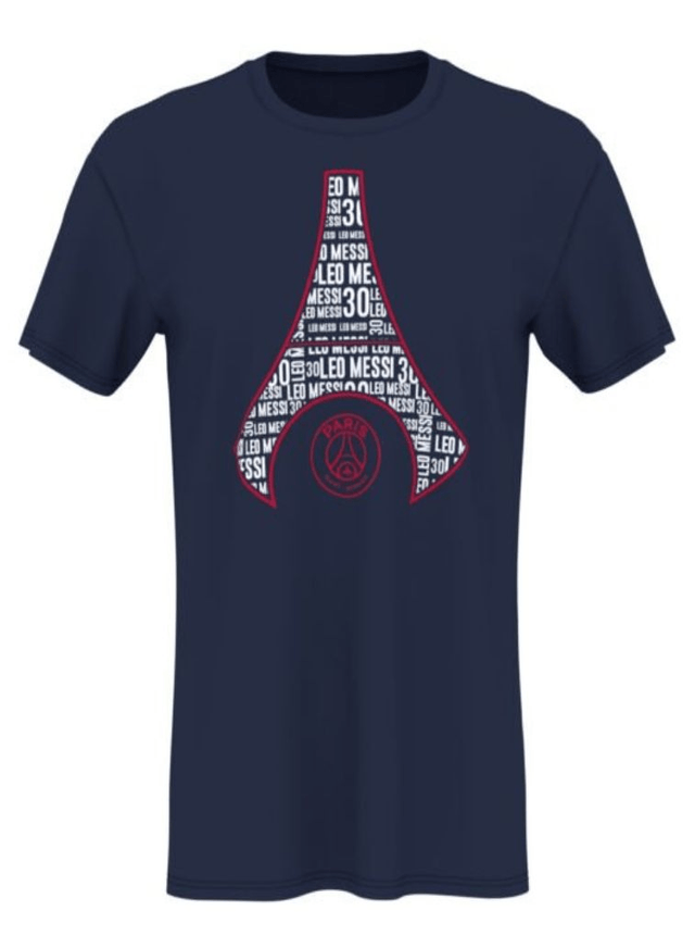 PSG T-shirt Messi collection officielle bleu