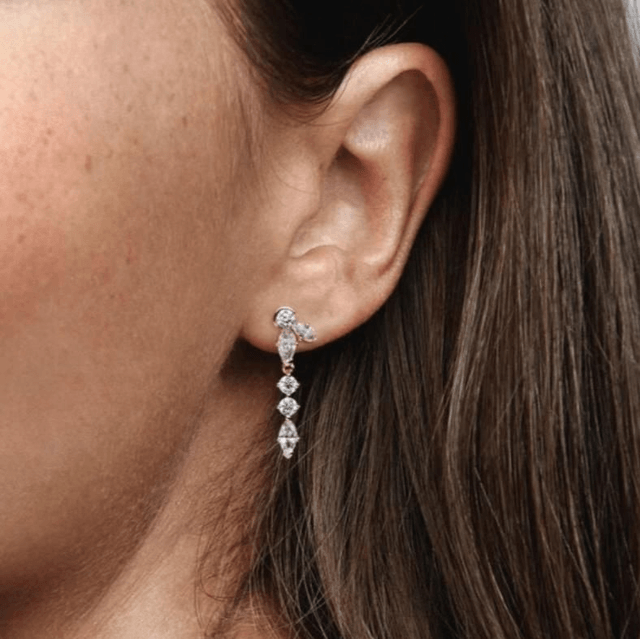 Boucles D'Oreilles Pendantes Pandora Timeless en Plaqué Or et Oxyde de Zirconium