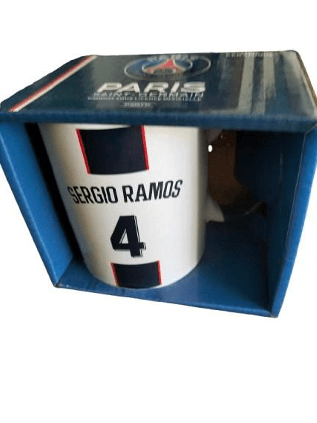 PSG Mug  collector Sergio Ramos blanc