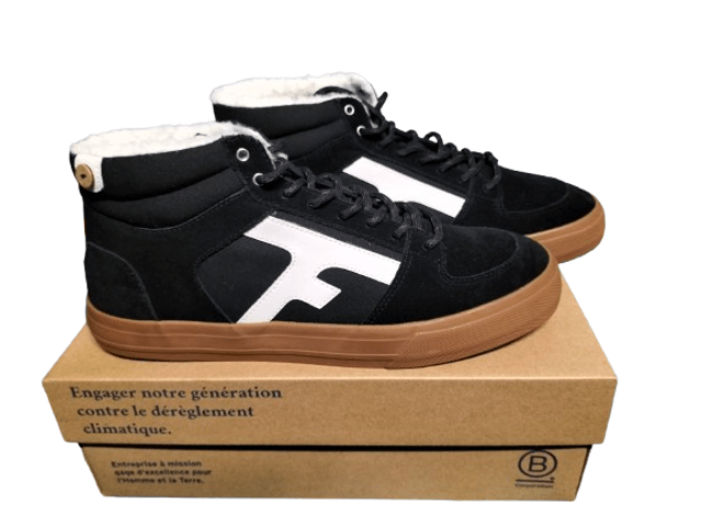 Sneakers FAGUO Walnut mid Suede coton