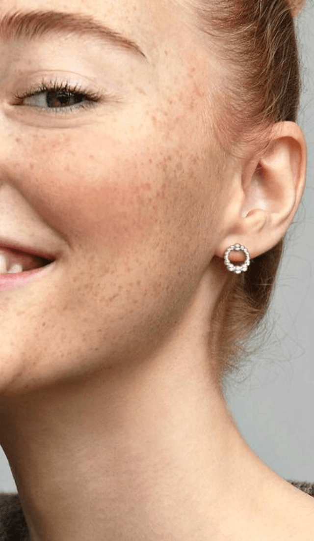 Clous d'Oreilles Cercles Perlés