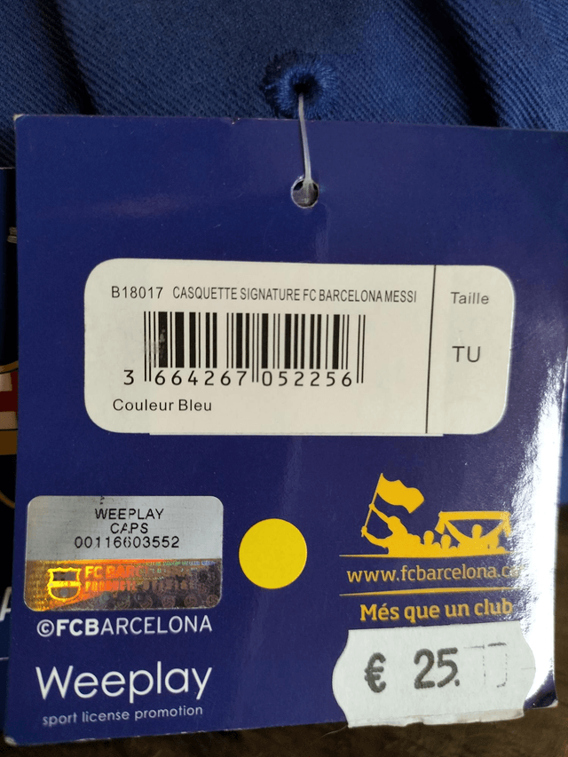 FC BARCELONE Casquette signature  Messi