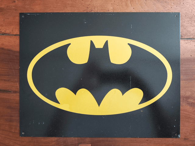 Plaque métal Batman / occasion B.E