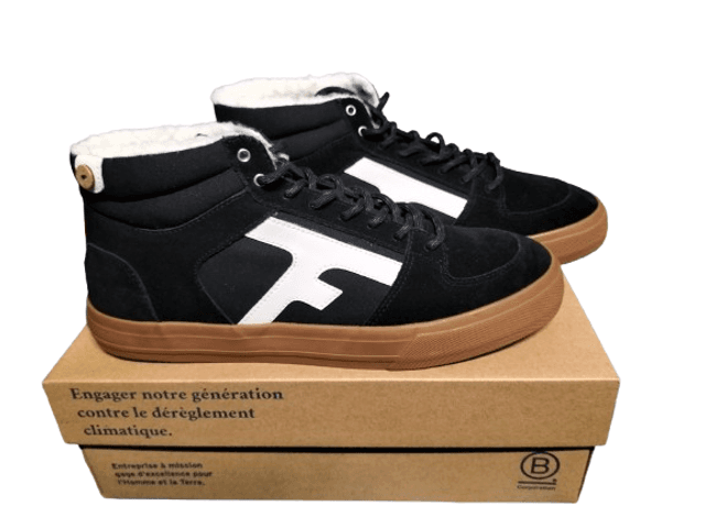 Sneakers FAGUO Walnut mid Suede coton